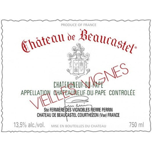 Beaucastel Chateauneuf-du-Pape Blanc Roussanne Vieilles Vignes 2020