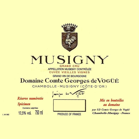 Comte Georges de Vogue Musigny Grand Cru 'Cuvee Vieilles Vignes' 2018