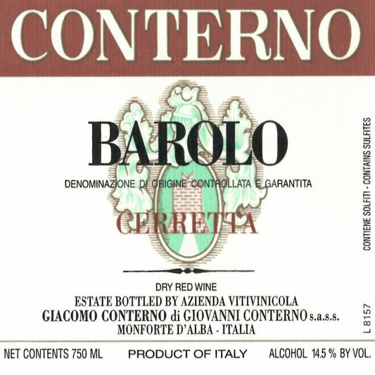 Giacomo Conterno Cerretta Barolo 2015