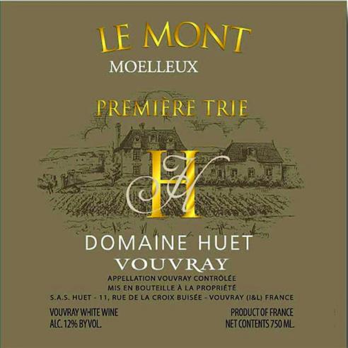 Huet Vouvray Moelleux Premiere Trie 'Le Mont' 2020