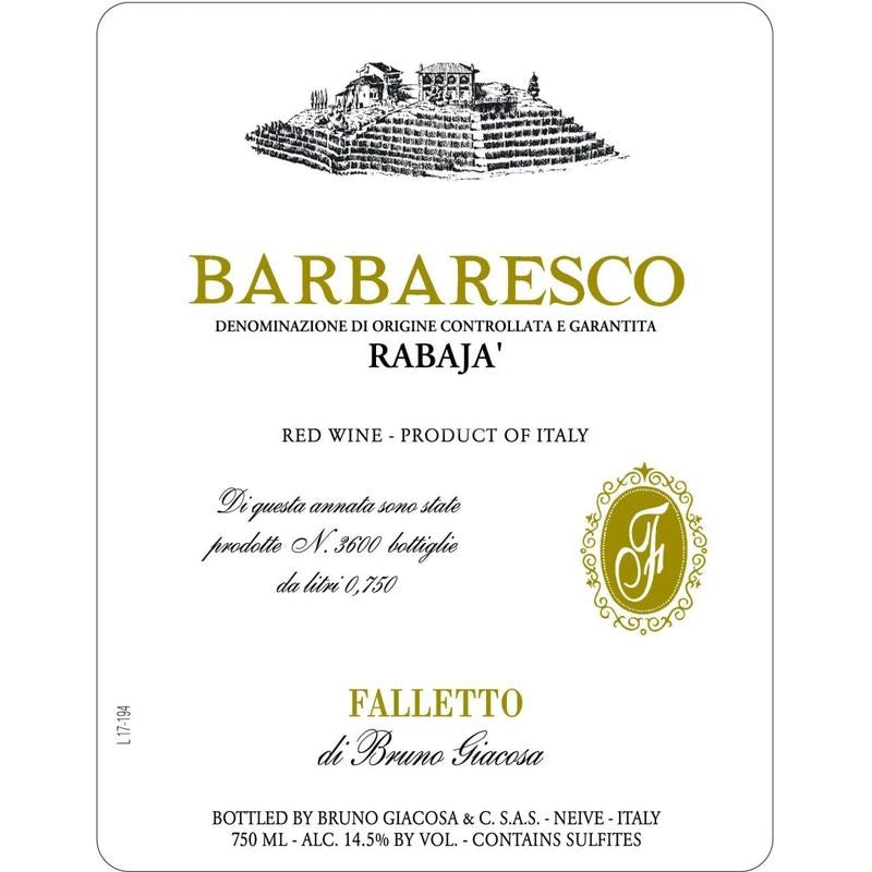 Bruno Giacosa Rabaja 2016