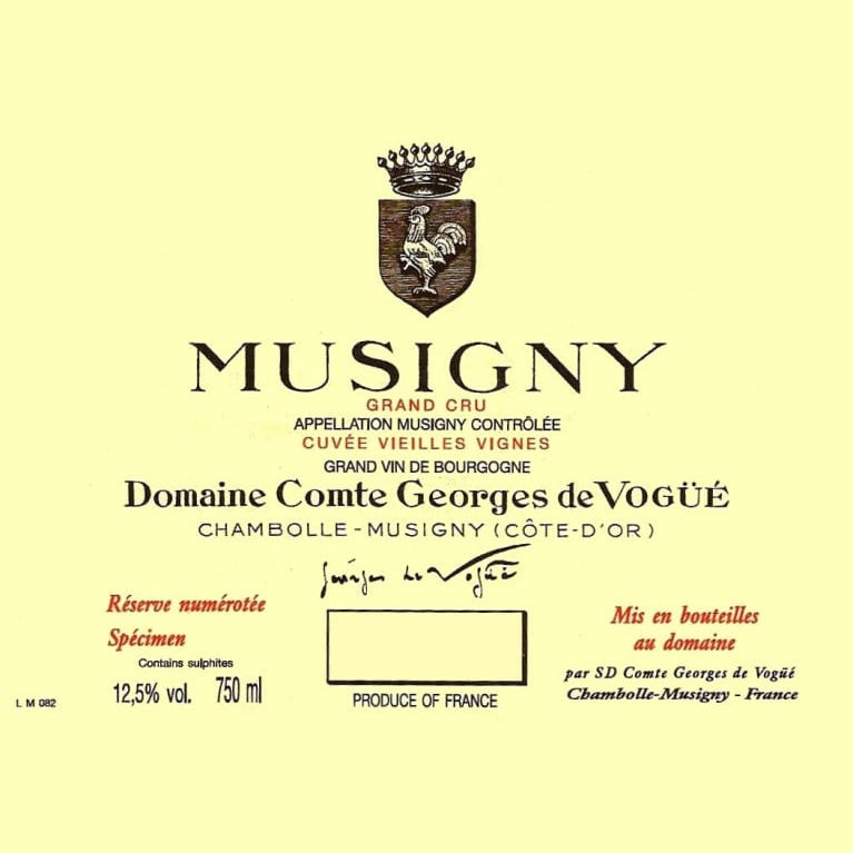 Comte Georges de Vogue Musigny Grand Cru 'Cuvee Vieilles Vignes' 2017