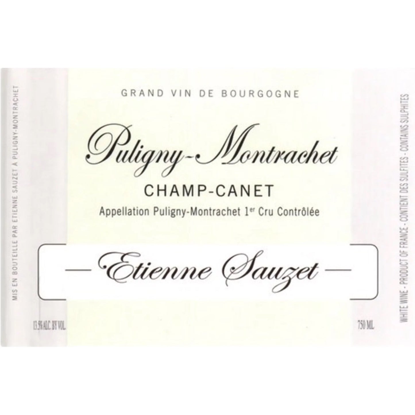 Etienne Sauzet Puligny-Montracet Champ Canet 2022