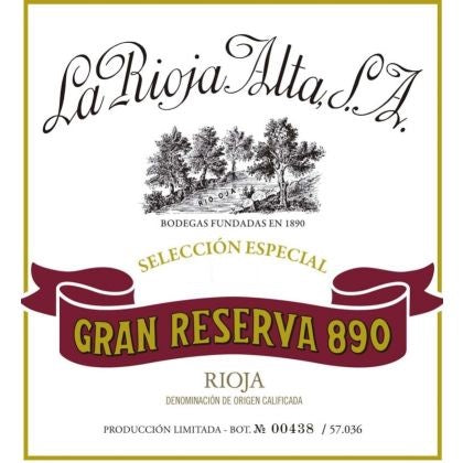 La Rioja Alta Gran Reserva 890 2010