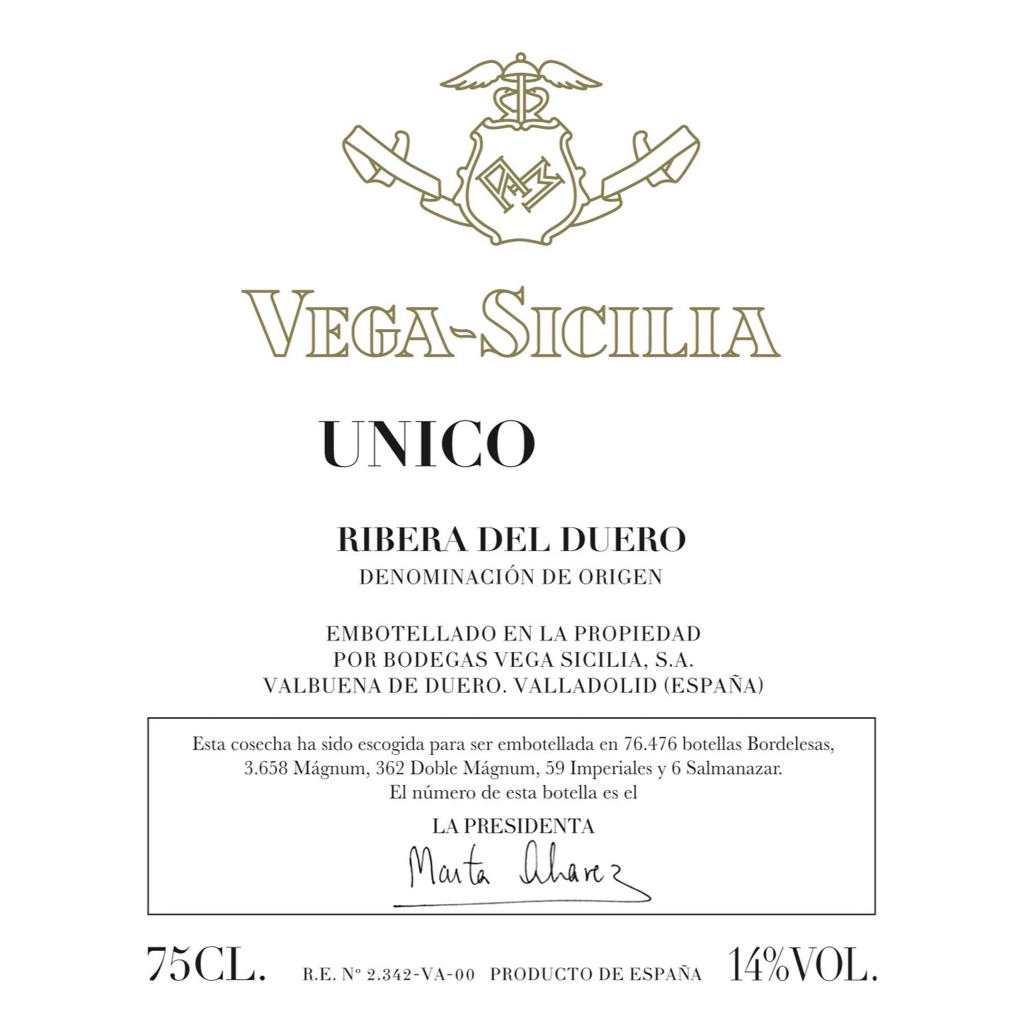 Vega Sicilia Unico 2012