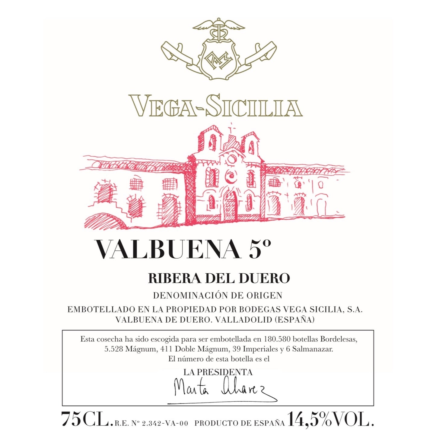 Vega Sicilia Valbuena No. 5 2016
