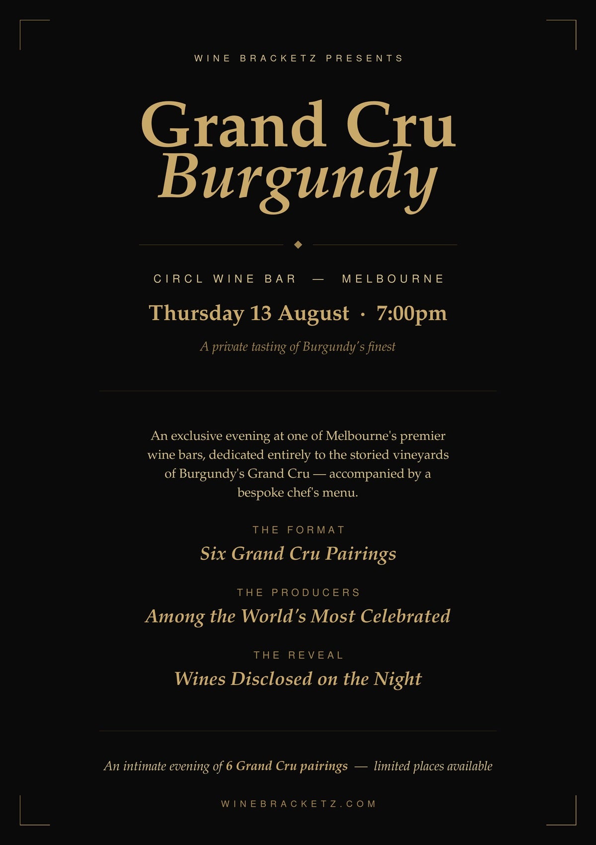 Wine Night - Grand Cru Burgundy! - Thursday August 13