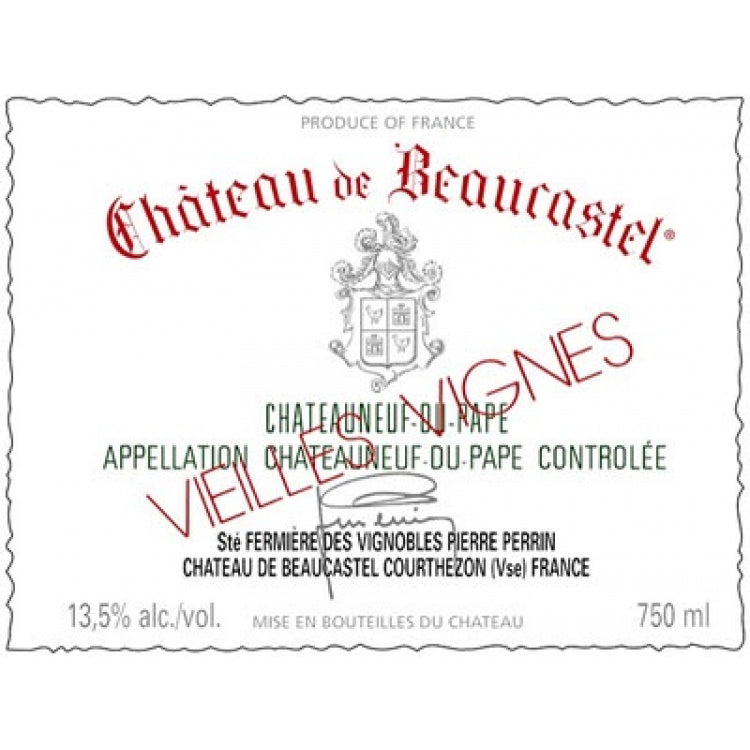Beaucastel Chateauneuf-du-Pape Blanc Roussanne Vieilles Vignes 2019
